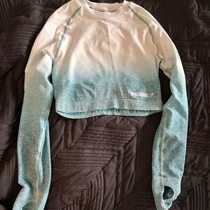 Gymshark ombré long sleeve crop top
